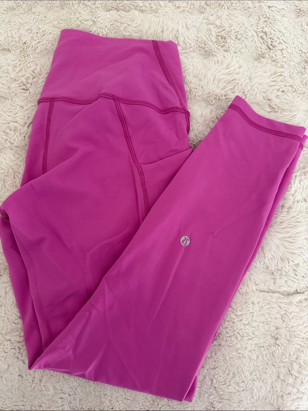 lululemon athletica darker pink High-Rise Leggings with pockets.